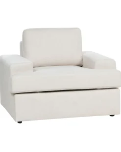 Set di 2 poltrone ALLA Tessuto Beige chiaro
