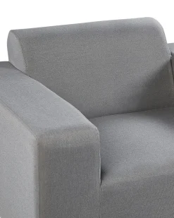 Set di 2 poltrone da giardino ROVIGO Tessuto Grigio