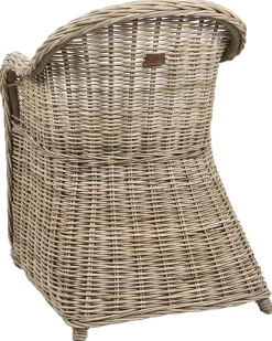 Set di 2 poltrone da giardino con cuscini SUSUA II Rattan Naturale