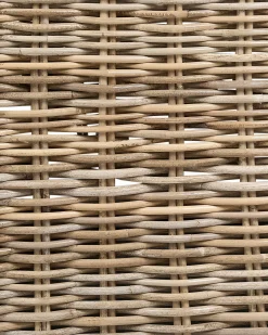 Set di 2 poltrone da giardino con cuscini SUSUA II Rattan Naturale