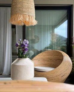 Set di 2 poltrone da giardino MAIORI Rattan Naturale