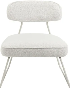 Set di 2 poltrone FROVI Tessuto Bianco sporco
