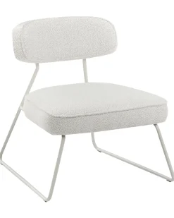 Set di 2 poltrone FROVI Tessuto Bianco sporco