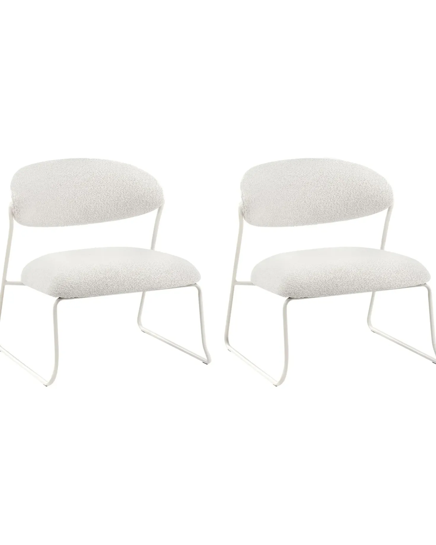 Set di 2 poltrone KOLSVA Tessuto Bianco sporco