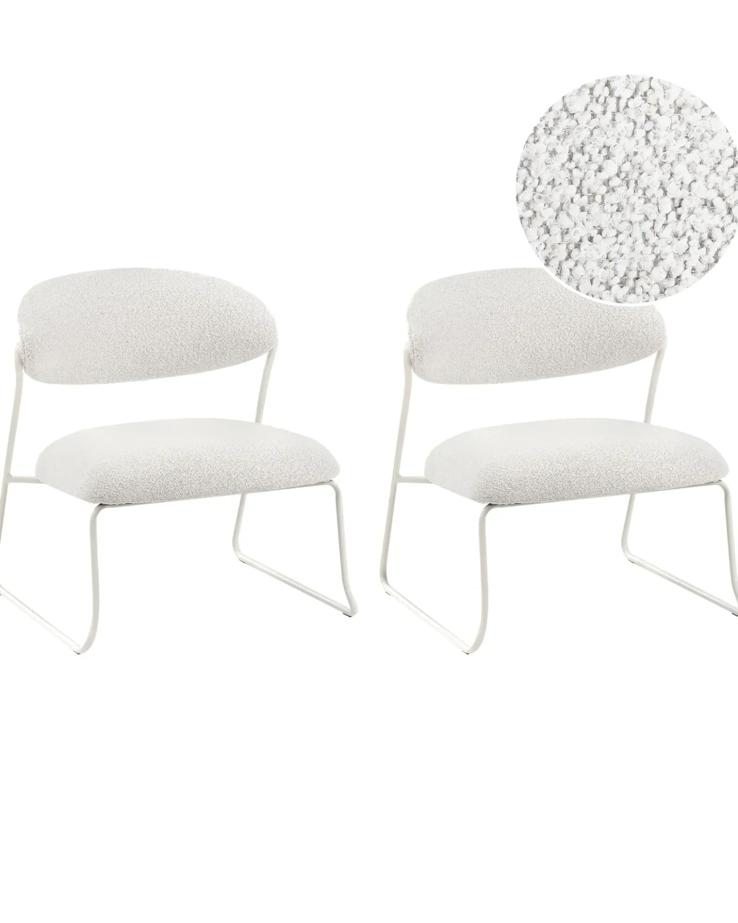 Set di 2 poltrone KOLSVA Tessuto Bianco sporco