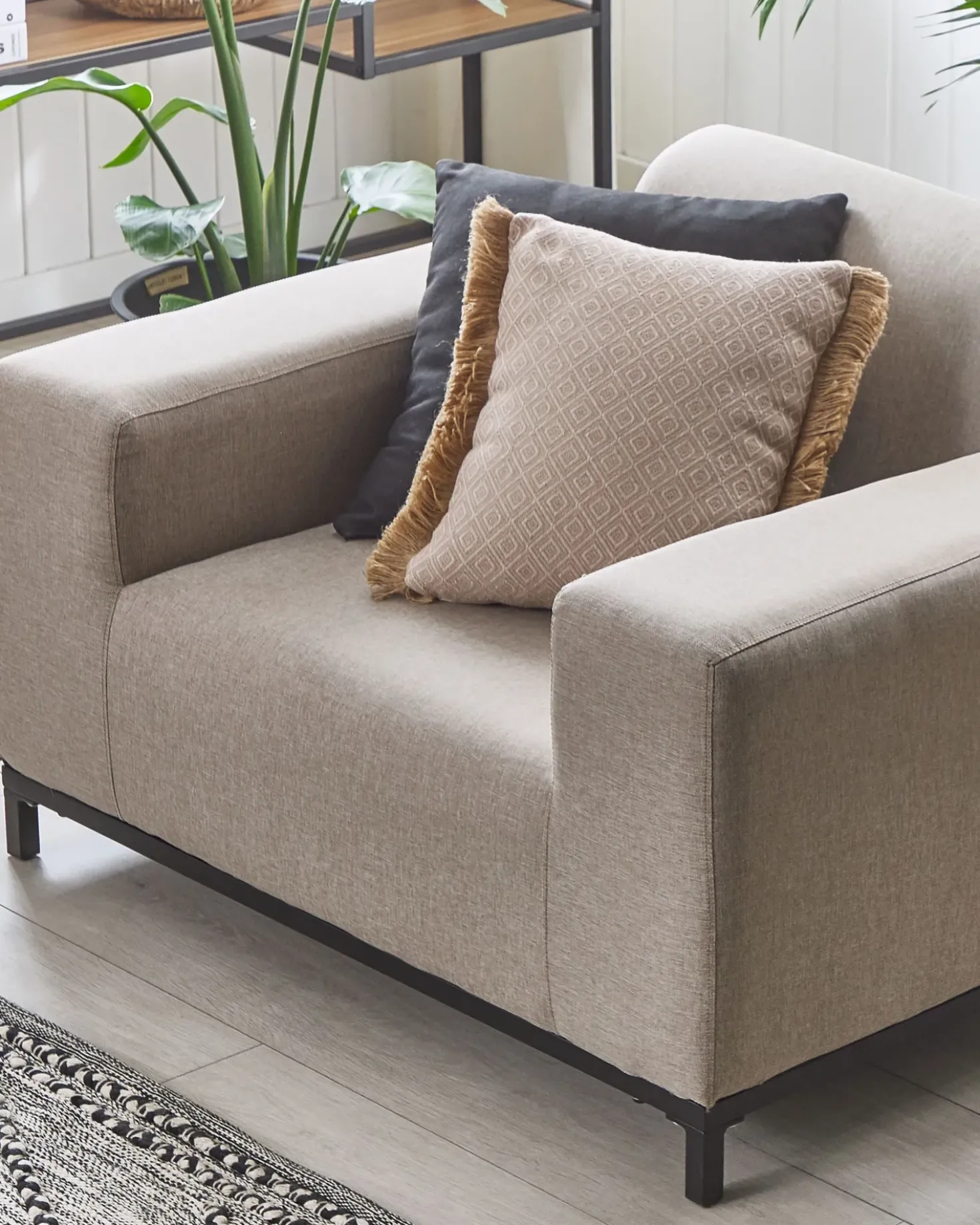 Set di 2 poltrone ROVIGO Tessuto Beige