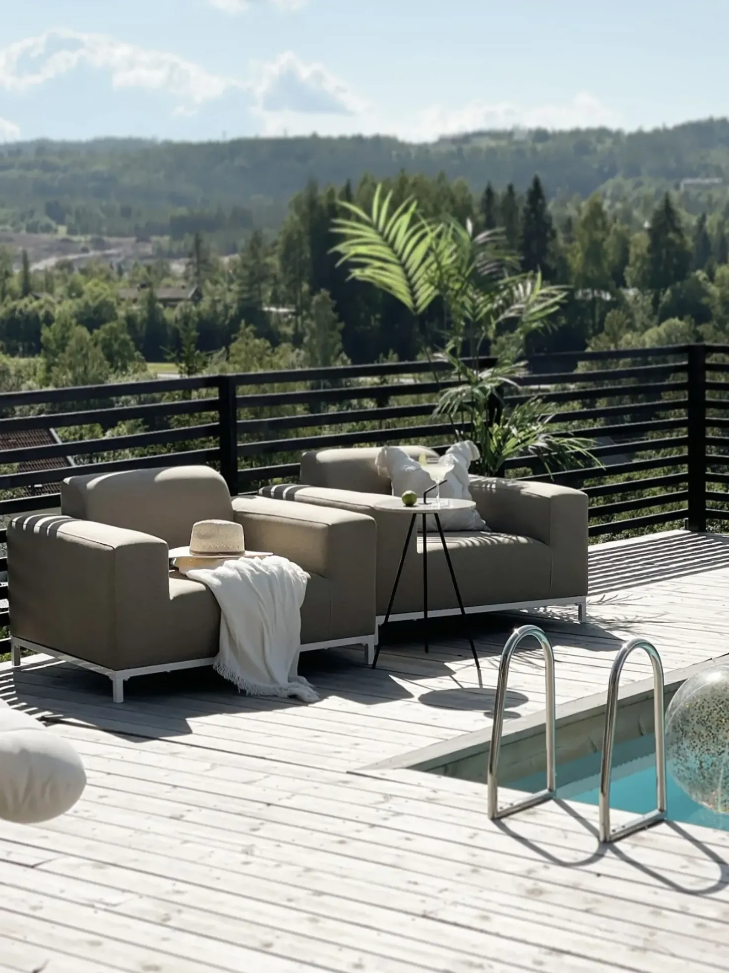 Set di 2 poltrone ROVIGO Tessuto Beige