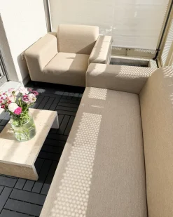 Set di 2 poltrone ROVIGO Tessuto Beige