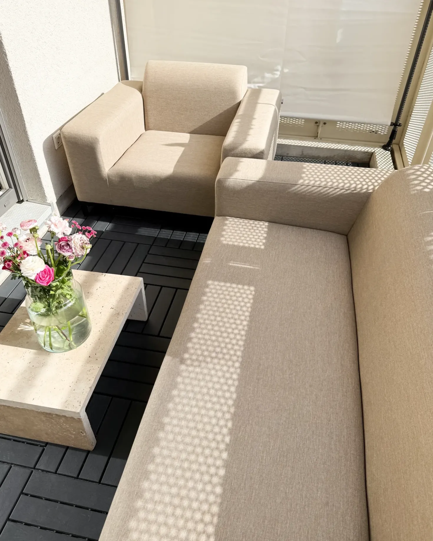 Set di 2 poltrone ROVIGO Tessuto Beige