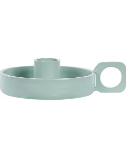 Set di 2 portacandele CHORIO Metallo 4 cm Verde menta