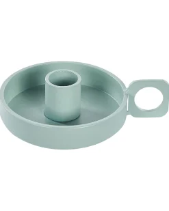 Set di 2 portacandele CHORIO Metallo 4 cm Verde menta