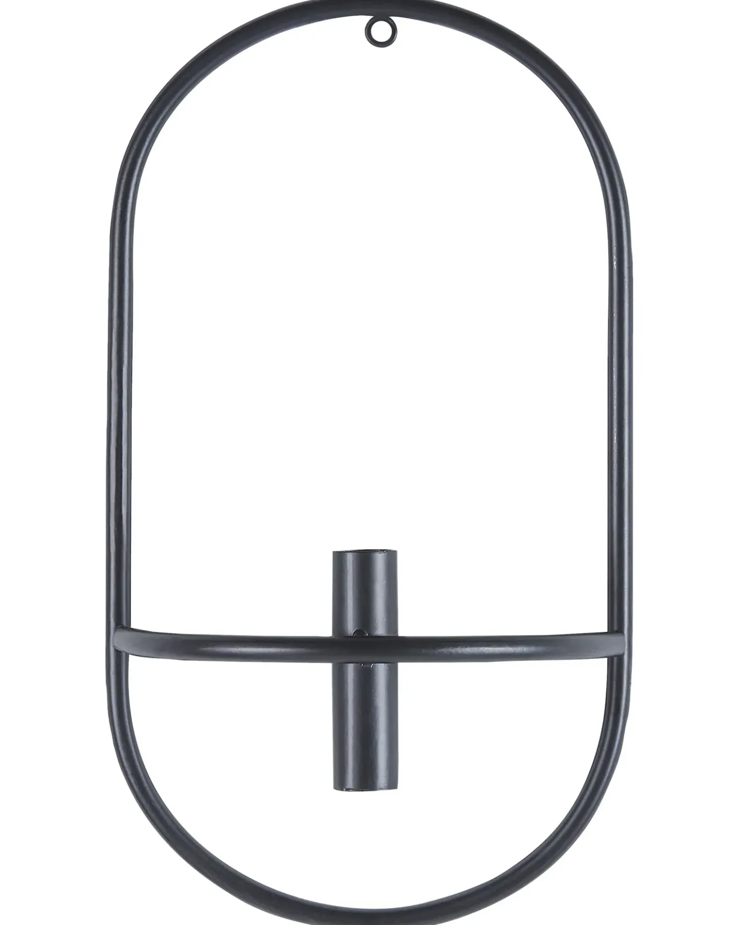 Set di 2 portacandele da parete CAVIANA Metallo 38 cm Nero