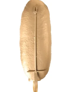 Set di 2 portacandele da parete FEIJO Metallo 44 cm Oro