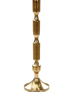 Set di 2 portacandele DIKIRNIS Metallo 31/36 cm Oro