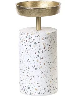 Set di 2 portacandele KAENGAN Pietra 13/24 cm Oro