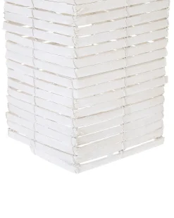 Set di 3 portacandele MAROLA Legno di pioppo 54/34/20 cm Bianco