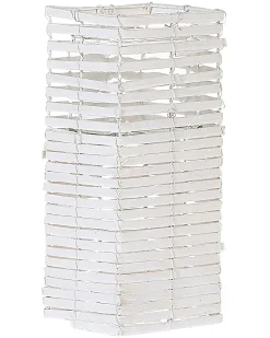Set di 3 portacandele MAROLA Legno di pioppo 54/34/20 cm Bianco