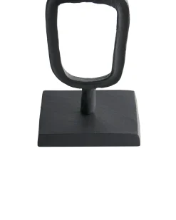 Set di 2 portacandele SIPANJE Metallo 35/48 cm Nero