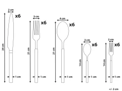 Set di 30 posate BIGOLI Nero
