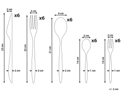 Set di 30 posate FARFALLE Argento