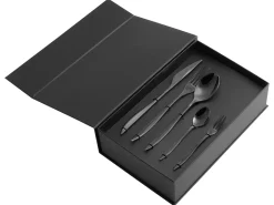 Set di 30 posate FARFALLE Nero