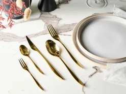 Set di 30 posate FARFALLE Oro