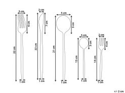 Set di 30 posate RIGATONI Multicolore