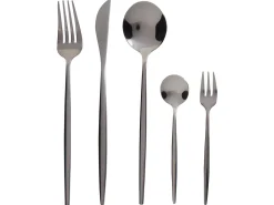 Set di 30 posate RIGATONI Nero