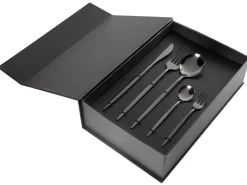 Set di 30 posate RIGATONI Nero
