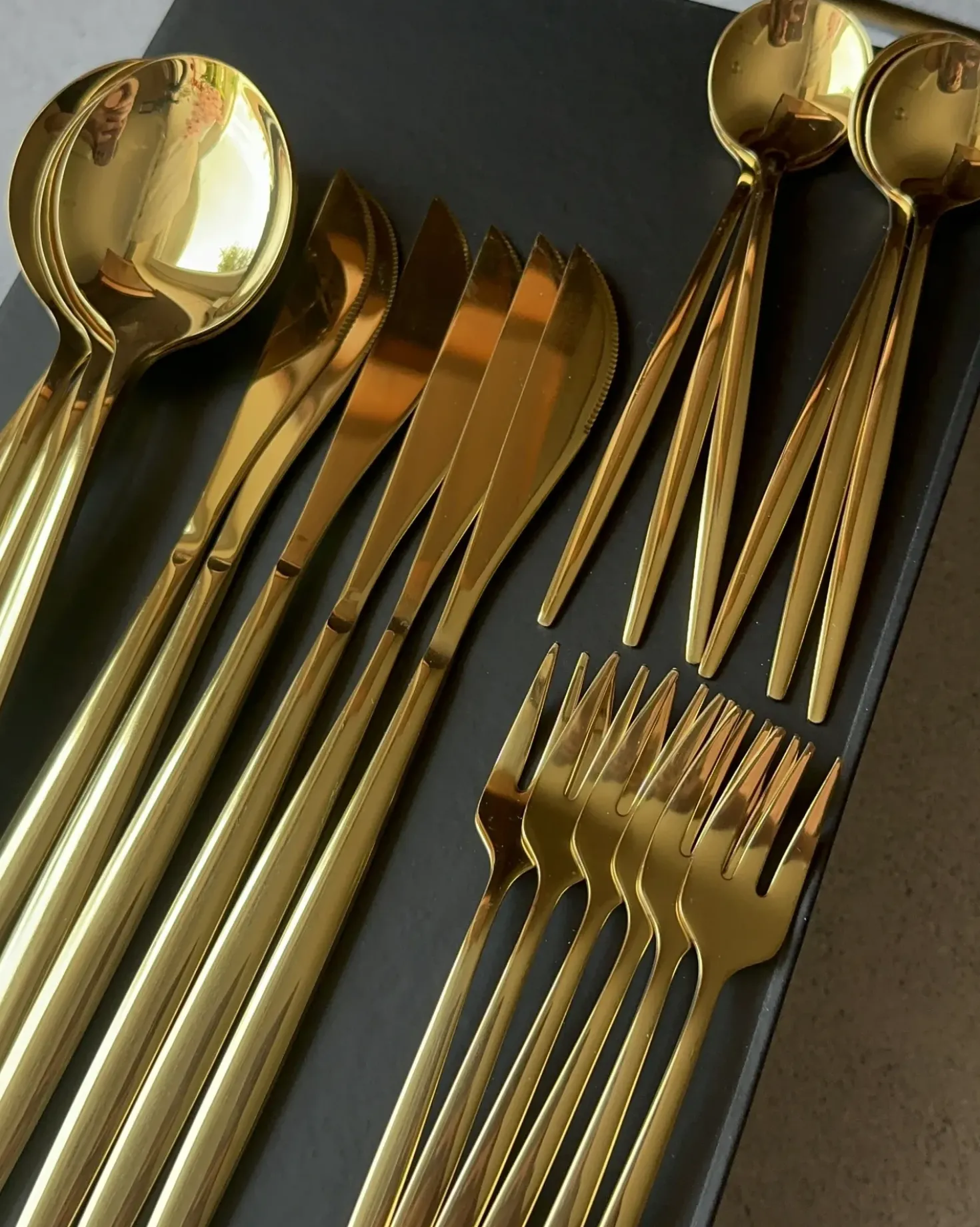 Set di 30 posate RIGATONI Oro