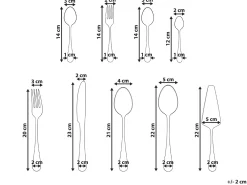 Set di 70 posate ROTINI Argento