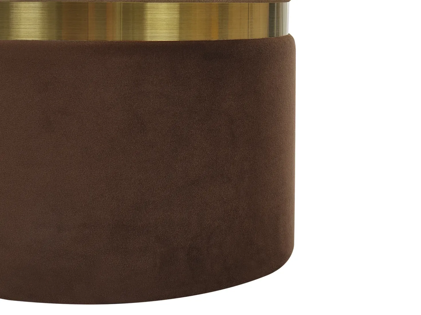 Set di 2 pouf contenitore WICHITA Velluto Marrone