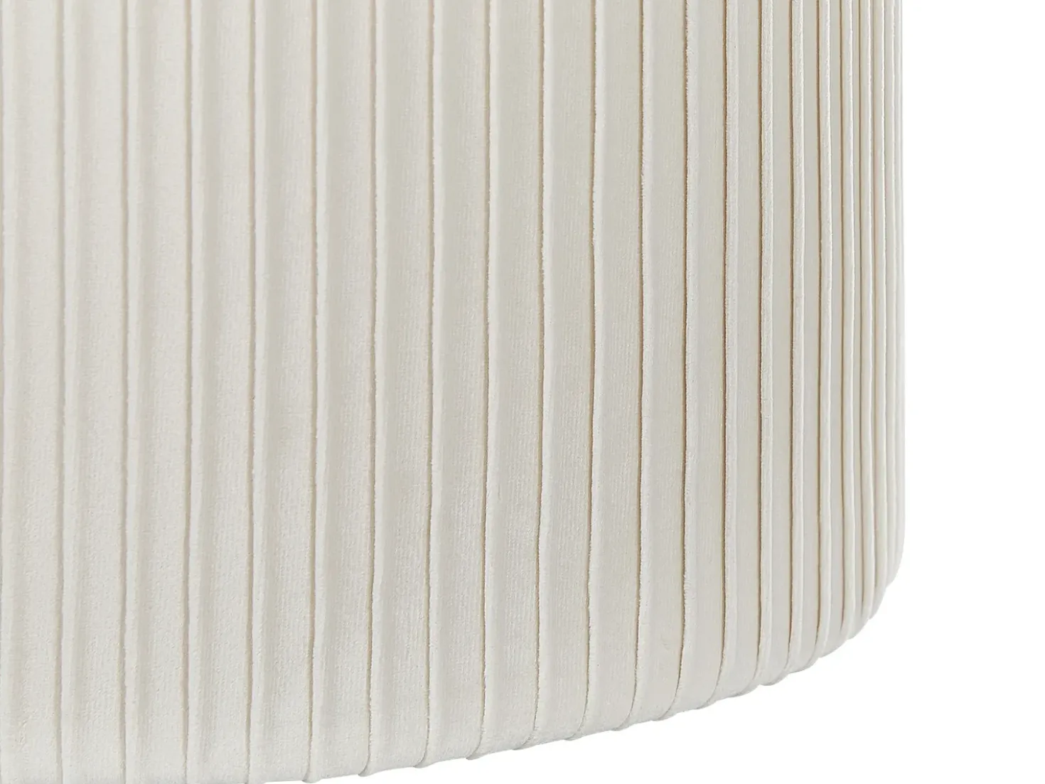 Set di 2 pouf contenitore CAMDENTON Velluto Bianco sporco