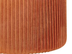 Set di 2 pouf contenitore CAMDENTON Velluto Arancione