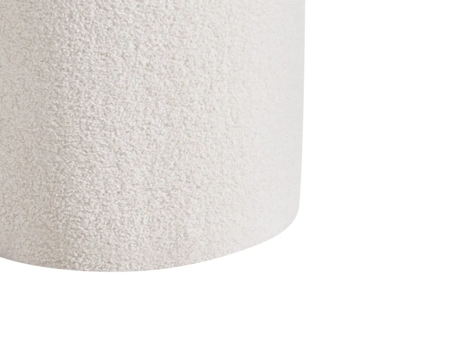 Set di 2 pouf contenitore BEREA Bouclé Bianco sporco
