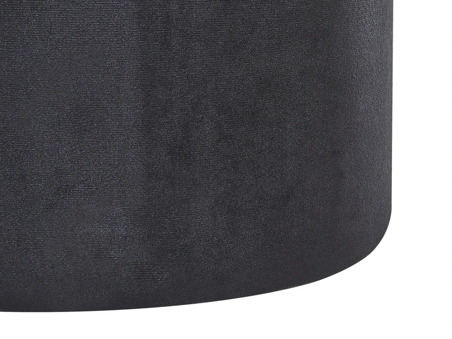 Set di 2 pouf contenitore DORIS Velluto Nero