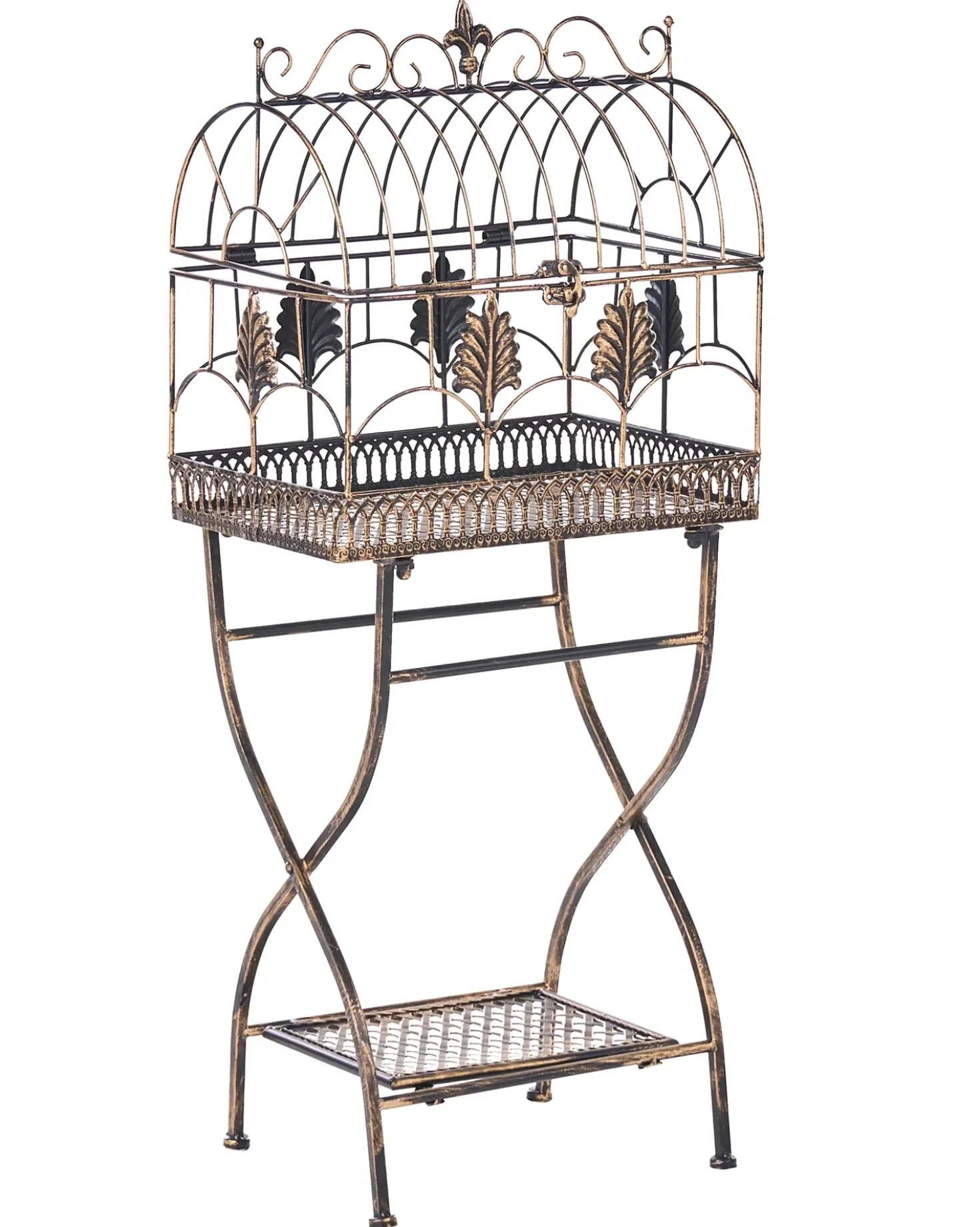 Set di 2 scaffali SICILY Metallo 43/37 cm 30/27 cm Nero
