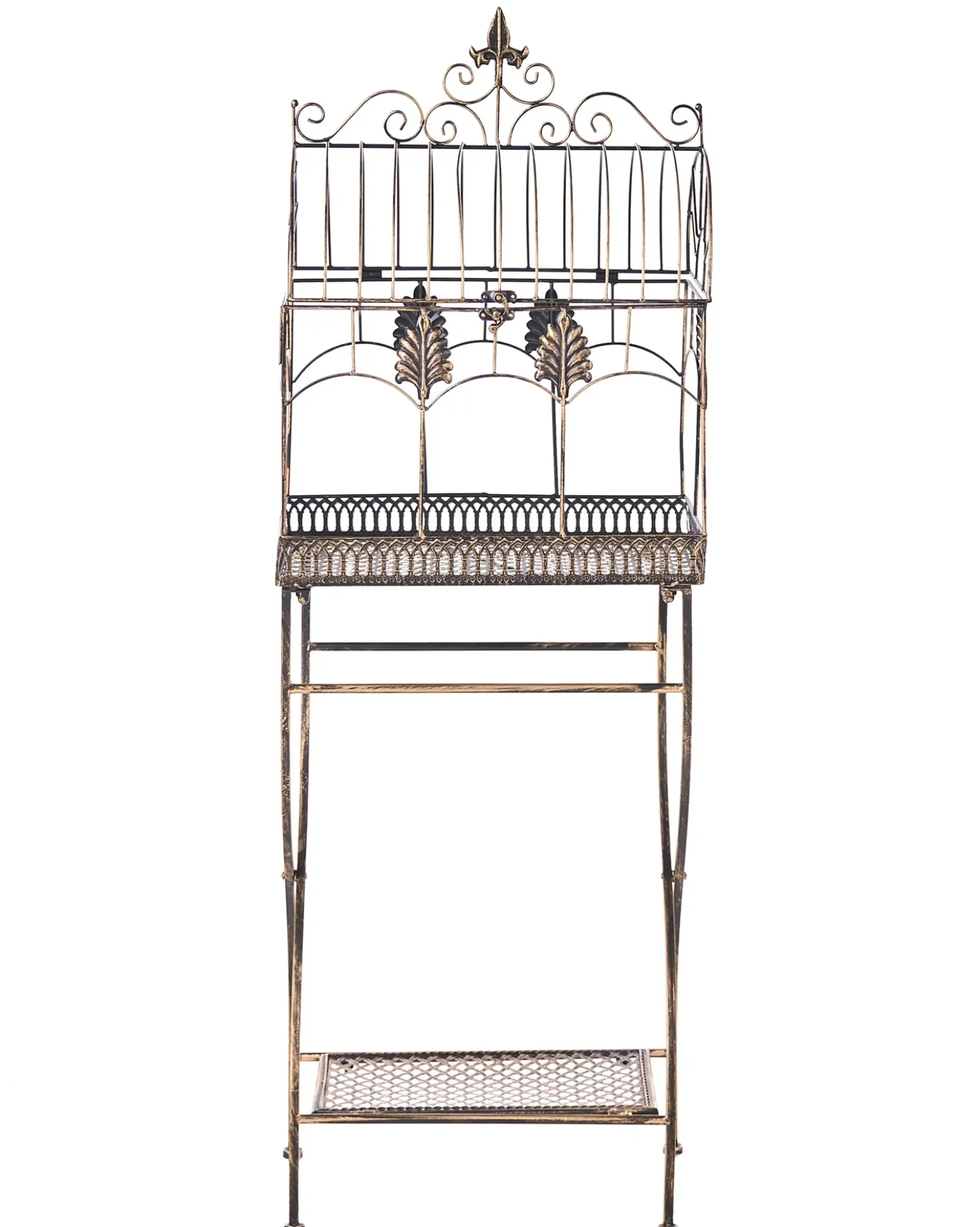 Set di 2 scaffali SICILY Metallo 43/37 cm 30/27 cm Nero