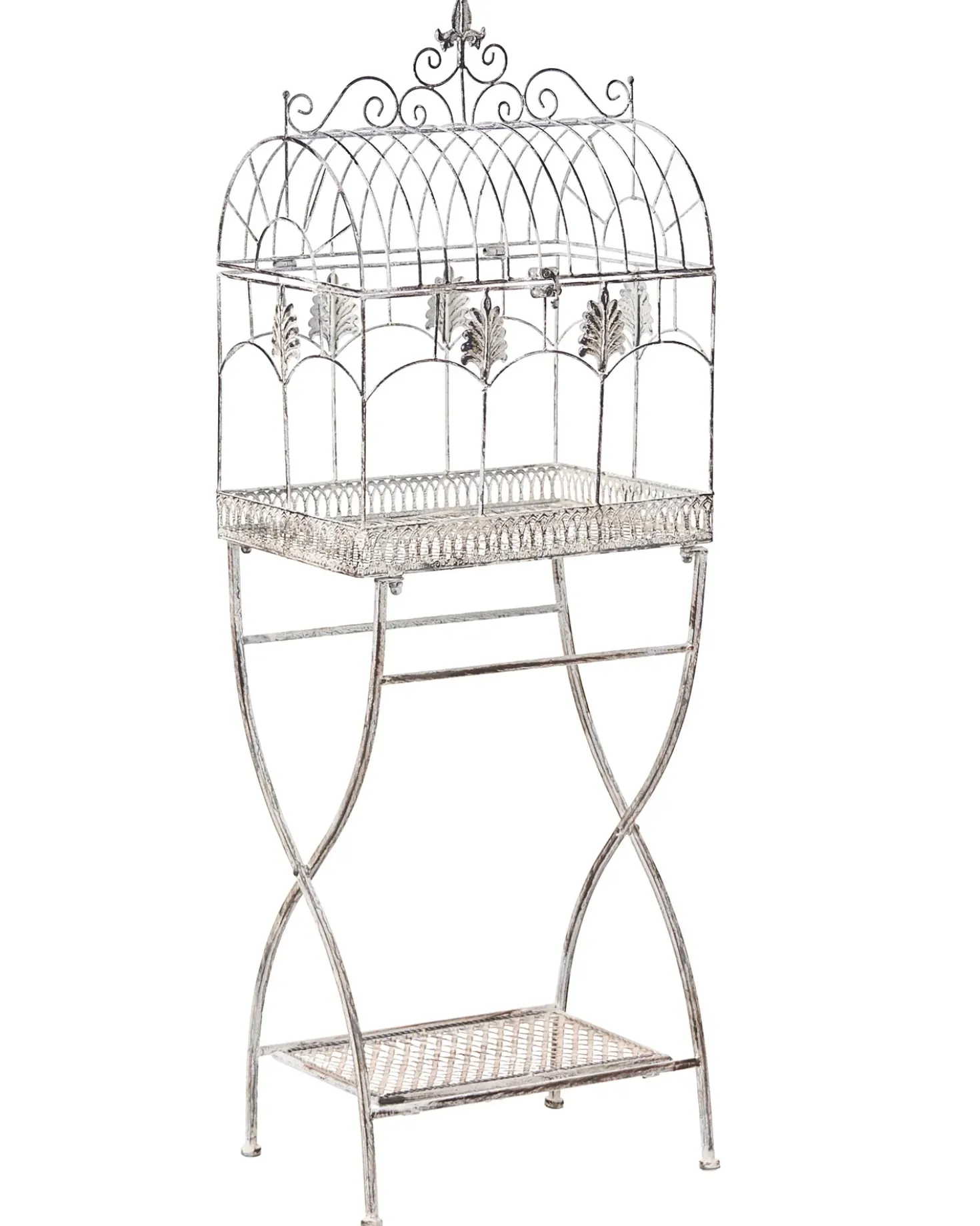 Set di 2 scaffali SICILY Metallo 43/37 cm 30/27 cm Grigio