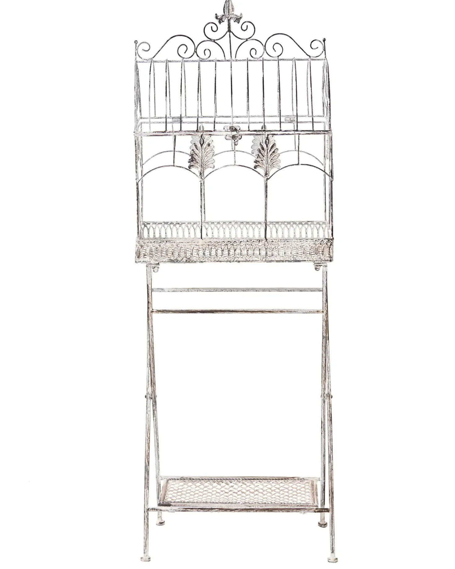 Set di 2 scaffali SICILY Metallo 43/37 cm 30/27 cm Grigio