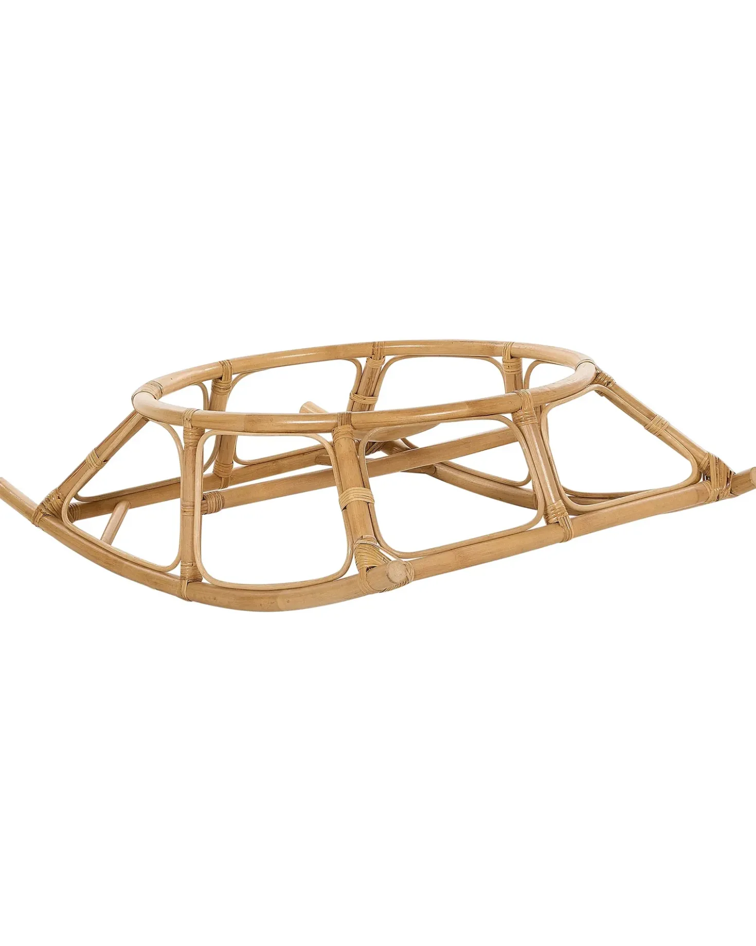 Set di 2 sedie a dondolo ORVIETO Rattan Naturale