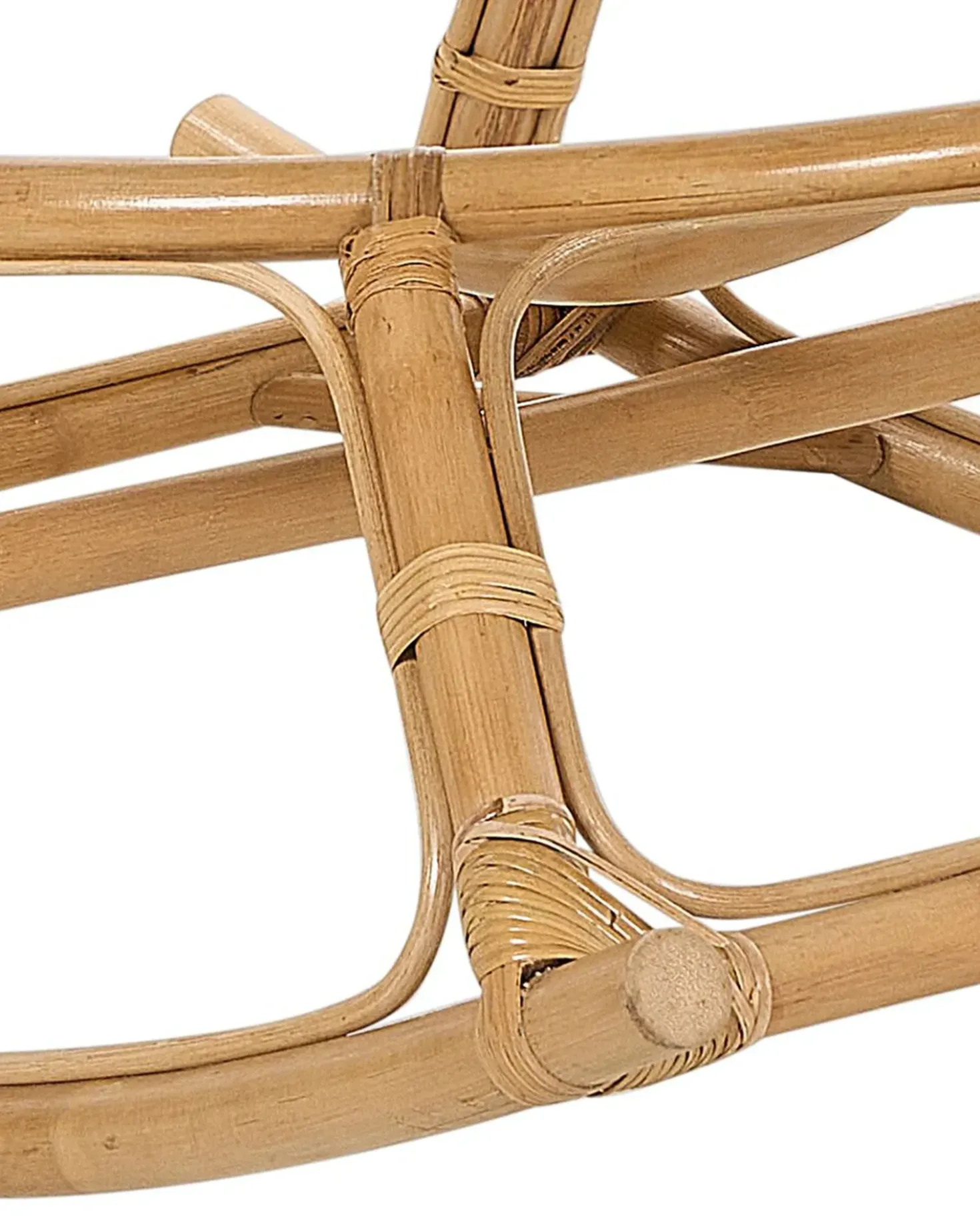 Set di 2 sedie a dondolo ORVIETO Rattan Naturale