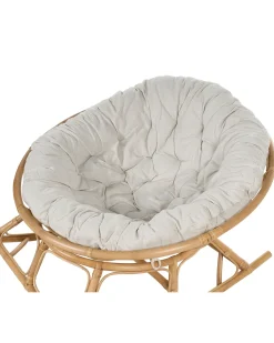 Set di 2 sedie a dondolo ORVIETO Rattan Naturale
