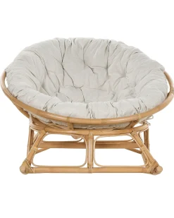Set di 2 sedie a dondolo ORVIETO Rattan Naturale