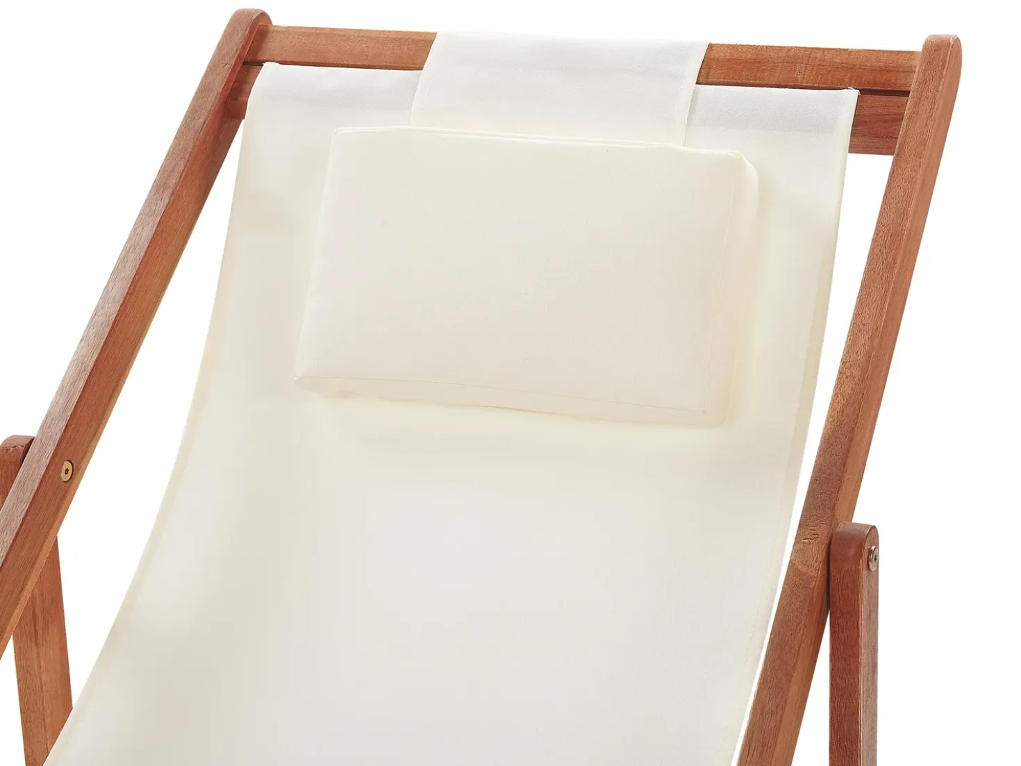 Set di 2 sedie a sdraio pieghevoli AVELLINO con Tessuti di Ricambio Legno d'acacia Marrone scuro
