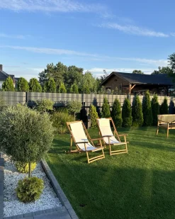 Set di 2 sedie a sdraio pieghevoli ATRANI Bambù Beige chiaro