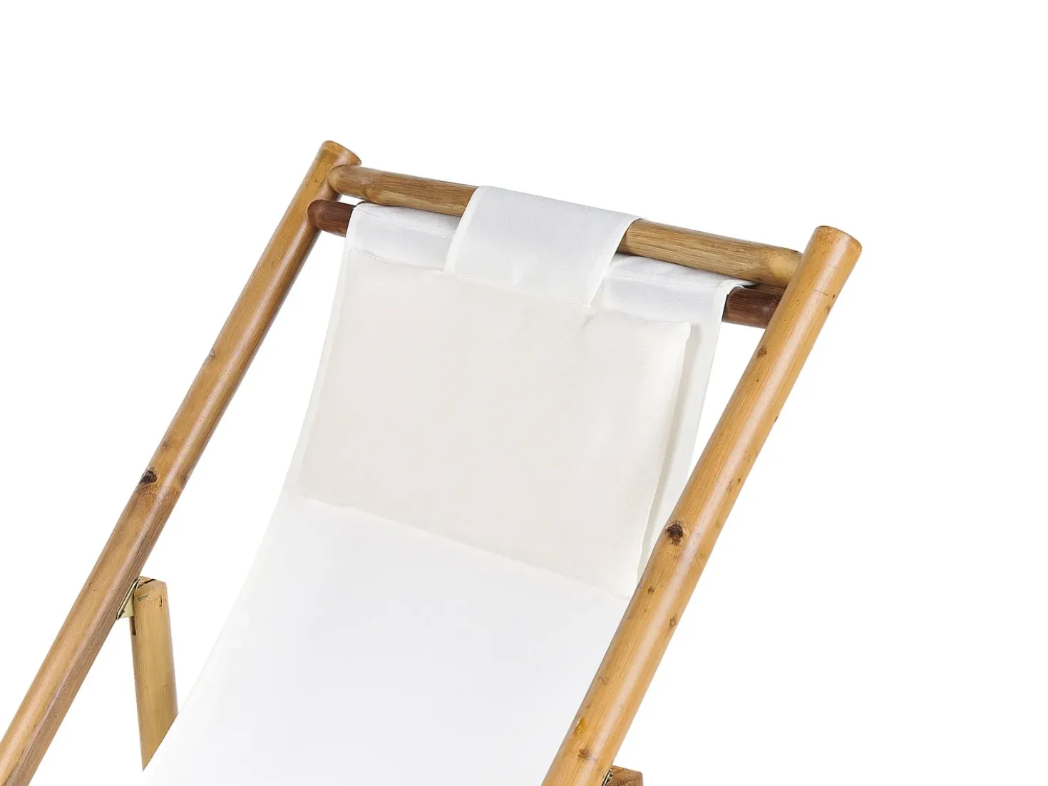 Set di 2 sedie a sdraio pieghevoli ATRANI Bambù Beige chiaro