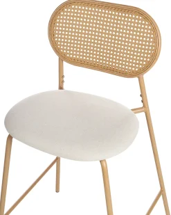 Set di 2 sedie alte ADAVER Marrone chiaro