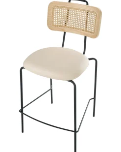 Set di 2 sedie alte ADELANTO Beige chiaro
