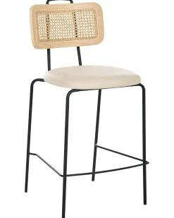 Set di 2 sedie alte ADELANTO Beige chiaro